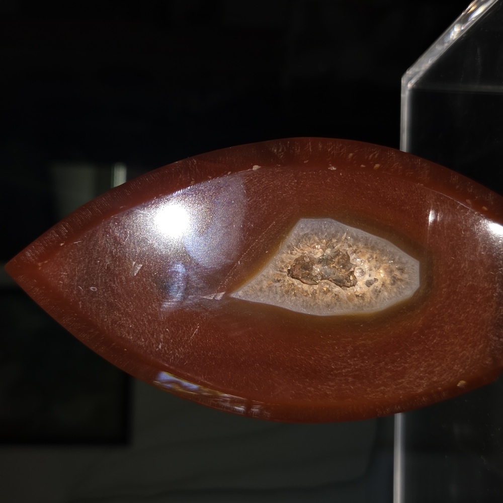 Druzy Orange Carnelian Window Druzy Point Flame New